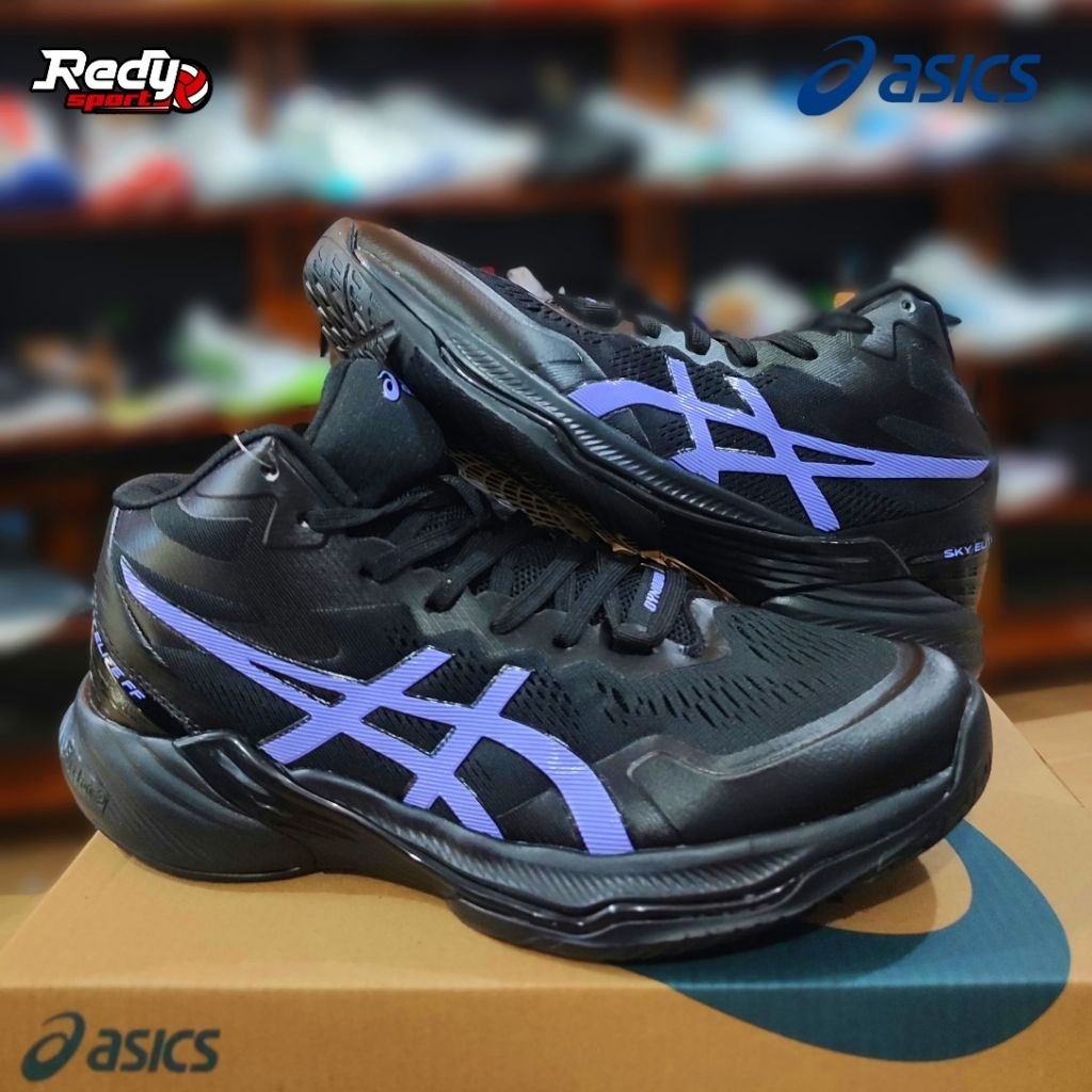 SEPATU VOLI SKYELLITE FF2 HITAM UNGU NEW