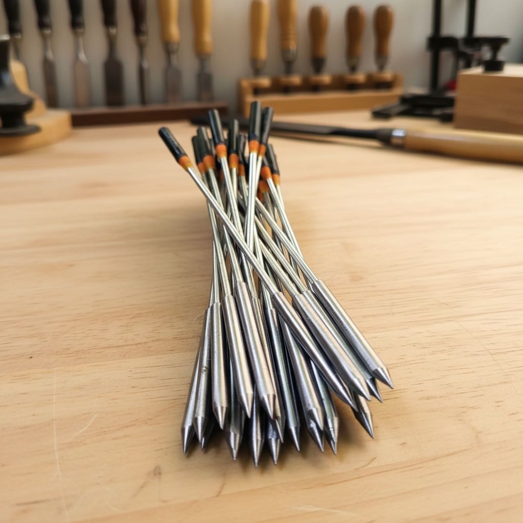 Mata Paser Ikan Perlengkapan Pancing 4mm polos (Isi 10 Biji)