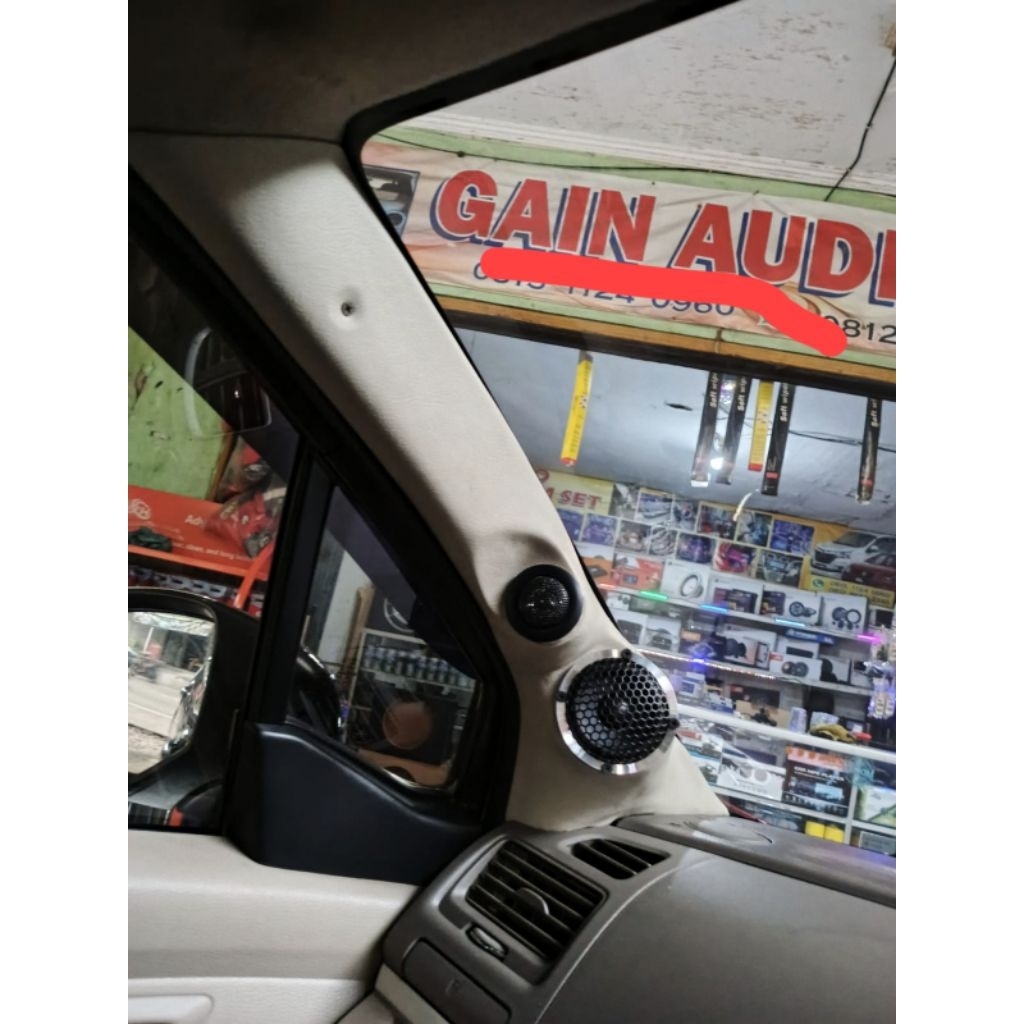 Pilar 3 way grand Ertiga Fullset lengkap speaker midrange dan tweeter