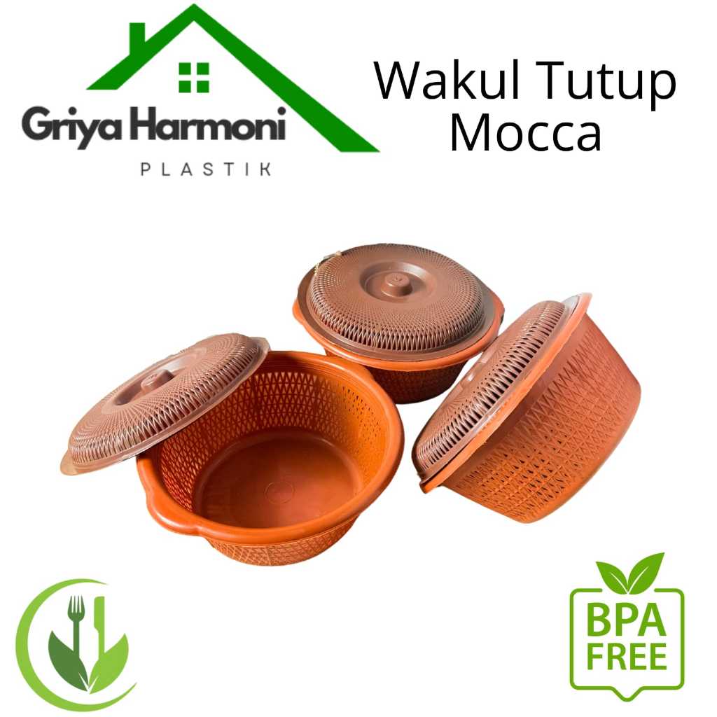 (48 PCS) WAKUL TUTUP MOCA MATAHARI - WAKUL TUTUP NASI HAJATAN - BESEK + TUTUP NASI - WAKUL BERKATAN 