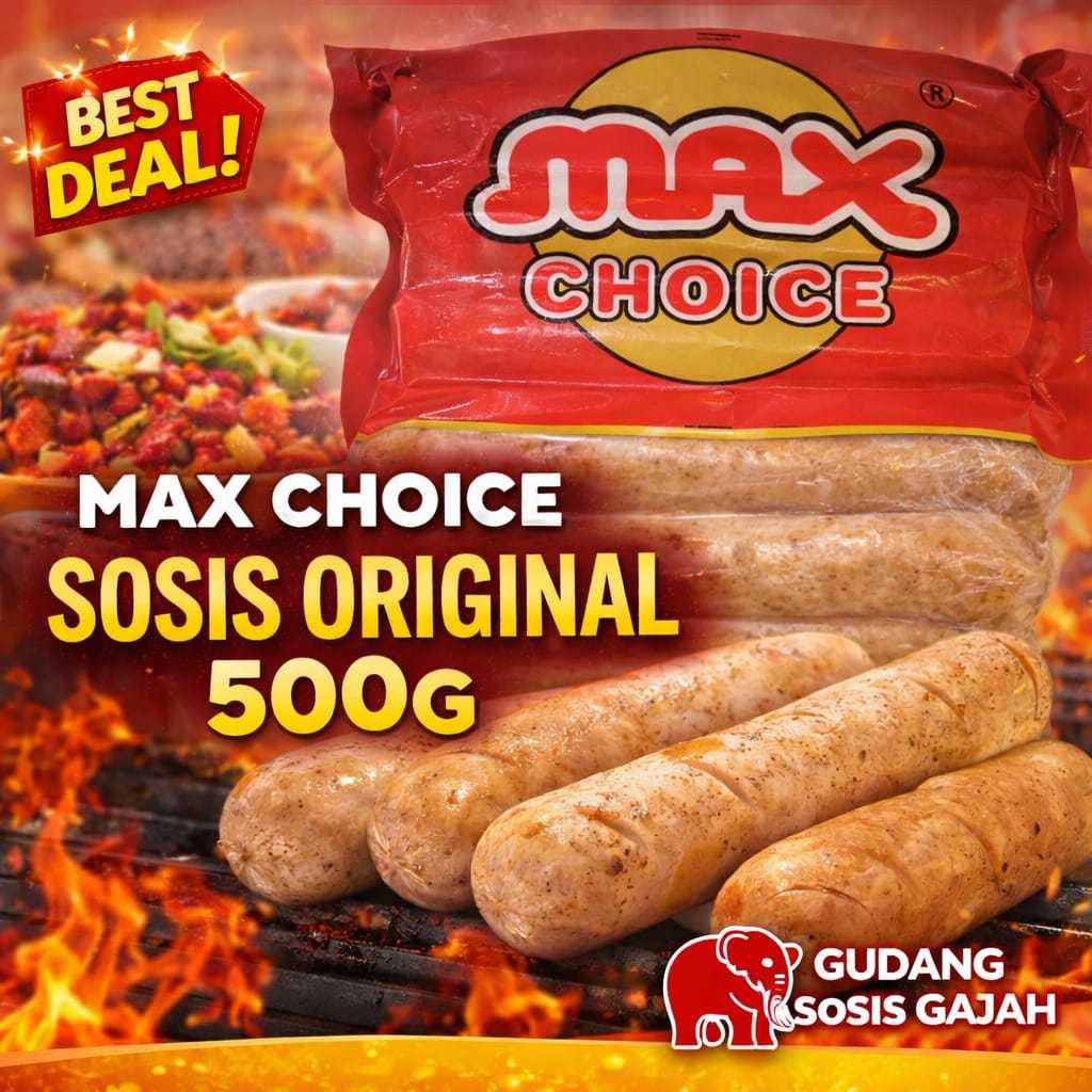 MAX CHOICE SOSIS ORIGINAL 500gr (Isi 5)