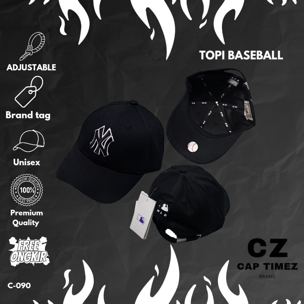 MLB N-COVER FIT NEWYORK YANKEES NY CAP TOPI BASEBALL