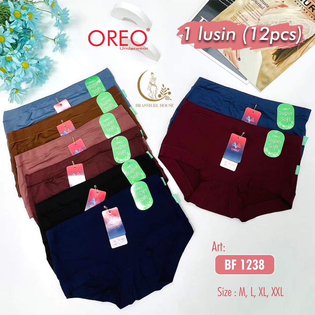 12PCS CD Wanita dalaman BF1238 Celana Dalam Wanita Premium