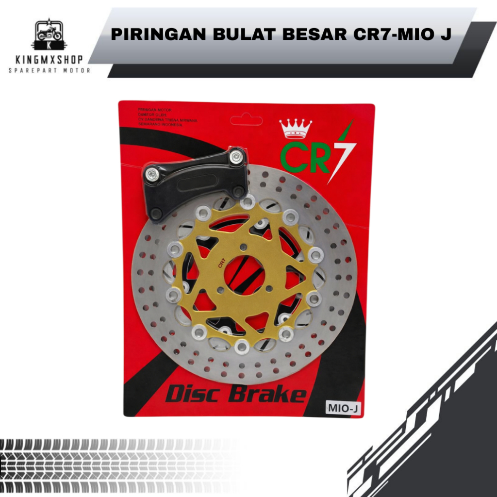 PIRINGAN BULAT BESAR { MIO J } " CR7 " Piringan Disc Brake Depan Cakram Bulat