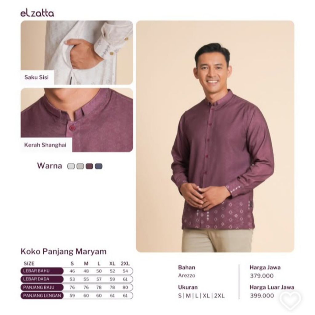 KOKO PANJANG MARYAM ELZATTA SARIMBIT TERBARU