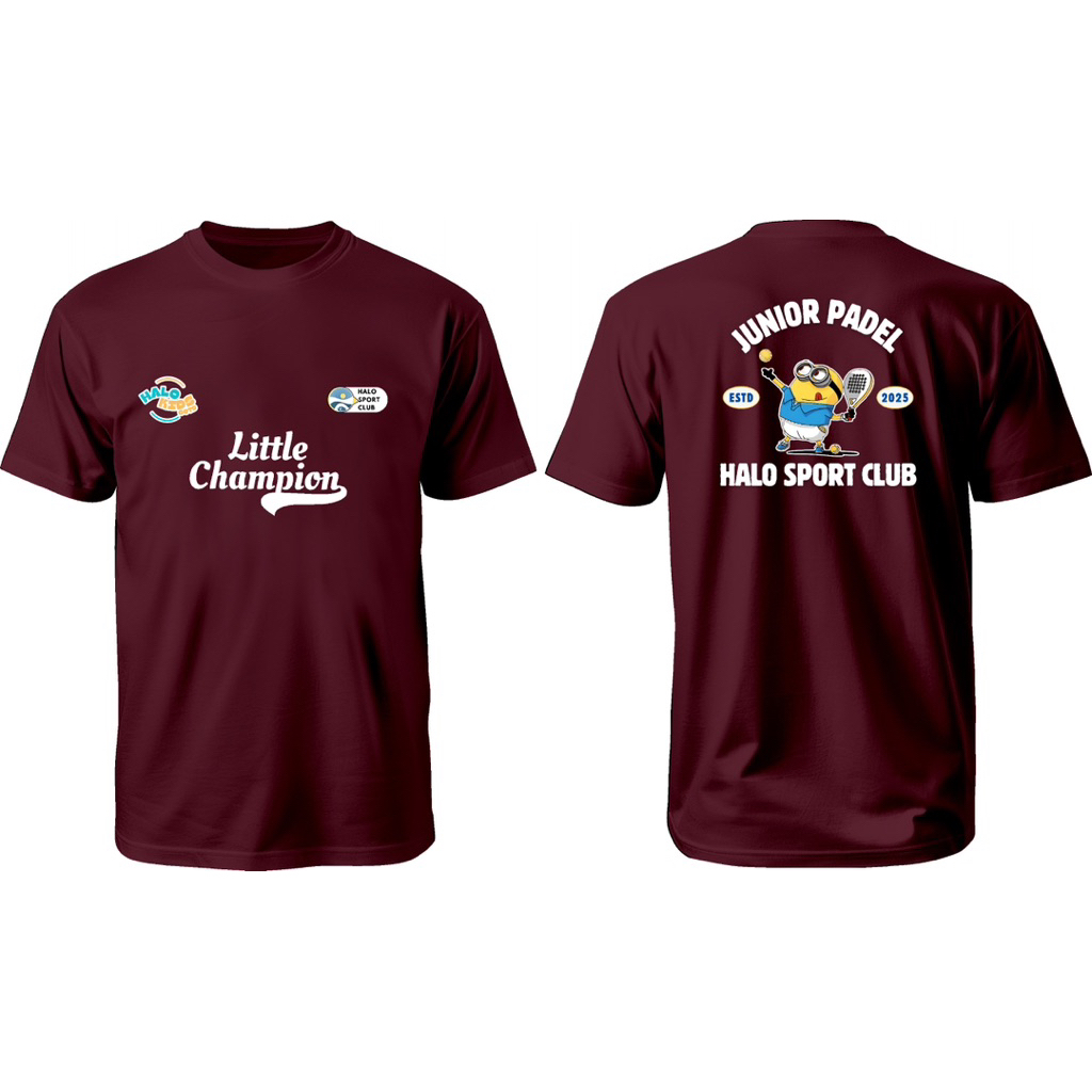 Baju Olahraga Anak Dry Fit Maroon