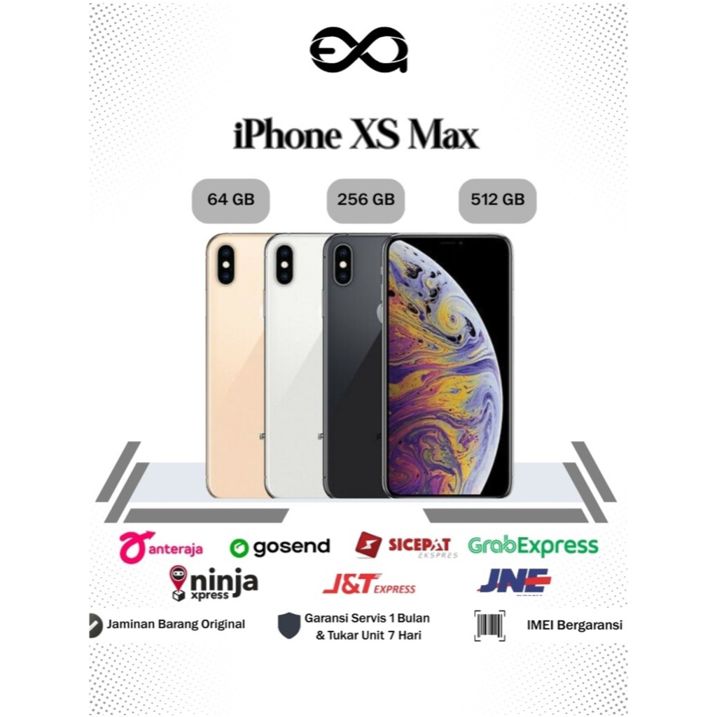 iPhone XS Max SECOND ORIGINAL 64GB 256GB 512GB MULUS NOMINUS