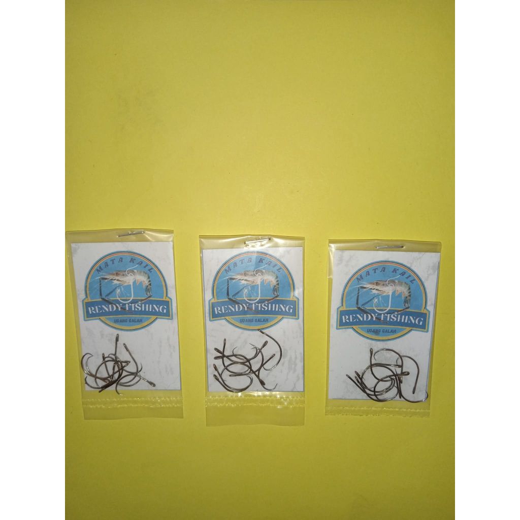 MATA KAIL HANDMADE UDANG GALAH SUPER TAJAM ISI 10