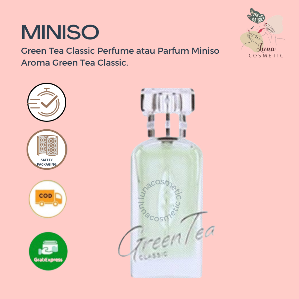Miniso Green Tea Classic Perfume atau Parfum Miniso Aroma Green Tea Classic