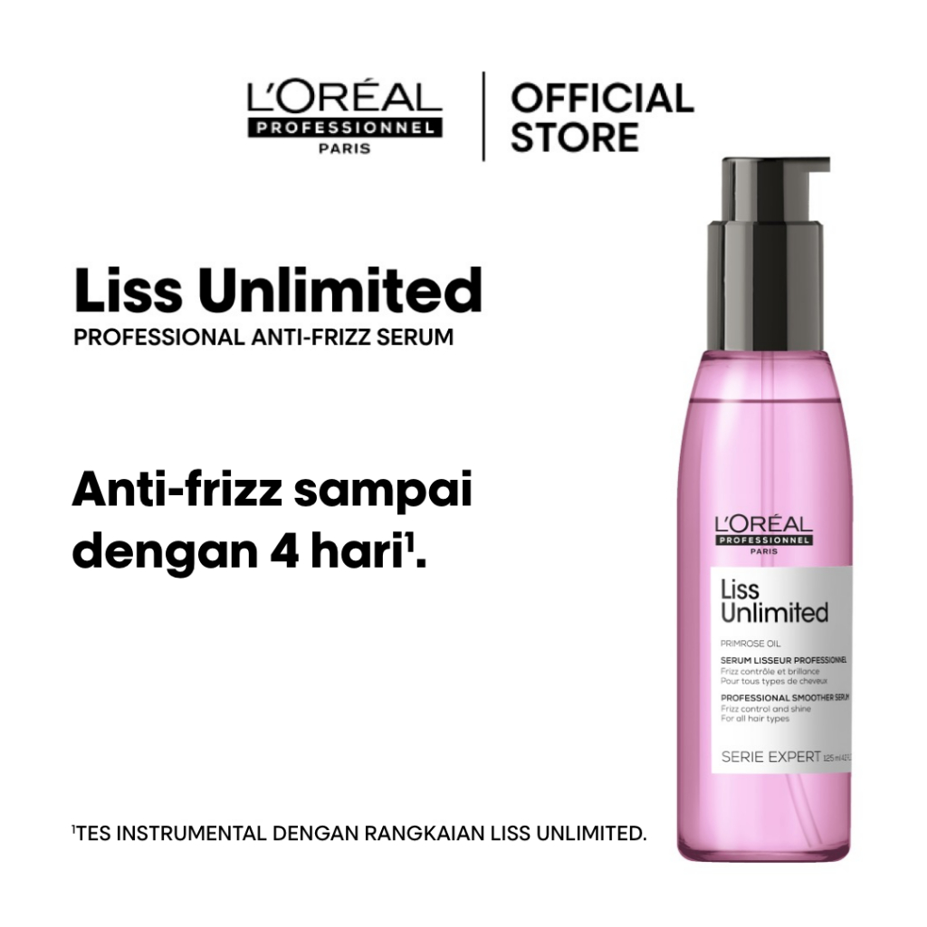 Liss Unlimited Hair Serum 125ml - Untuk Perawatan Anti-Frizz by L'Oreal Professionnel