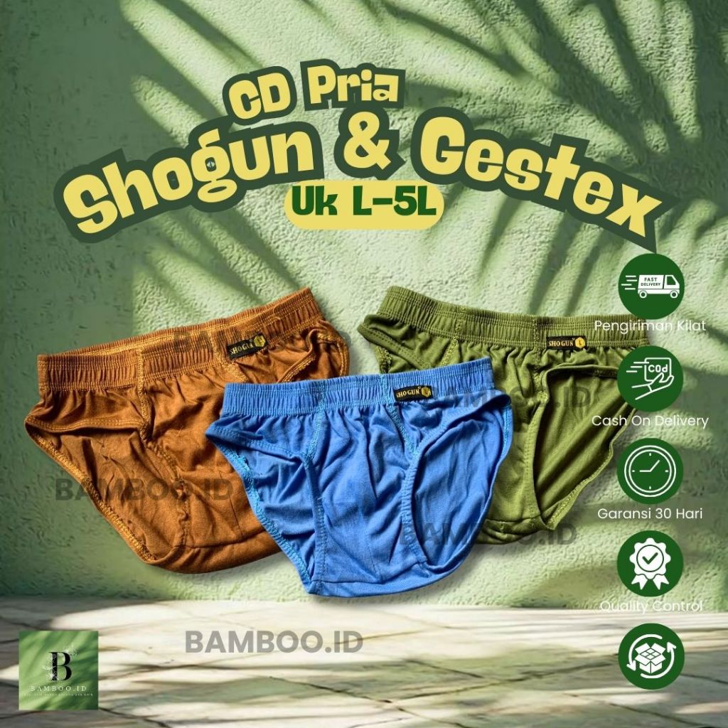 CELANA DALAM PRIA SHOGUN ( UK L-5L ) CELANA DALAM LAKI LAKI MURAH BERKUALITAS PREMIUM