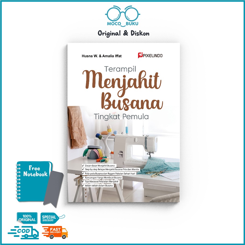 Buku Terampil Menjahit Busana Tingkat Pemula