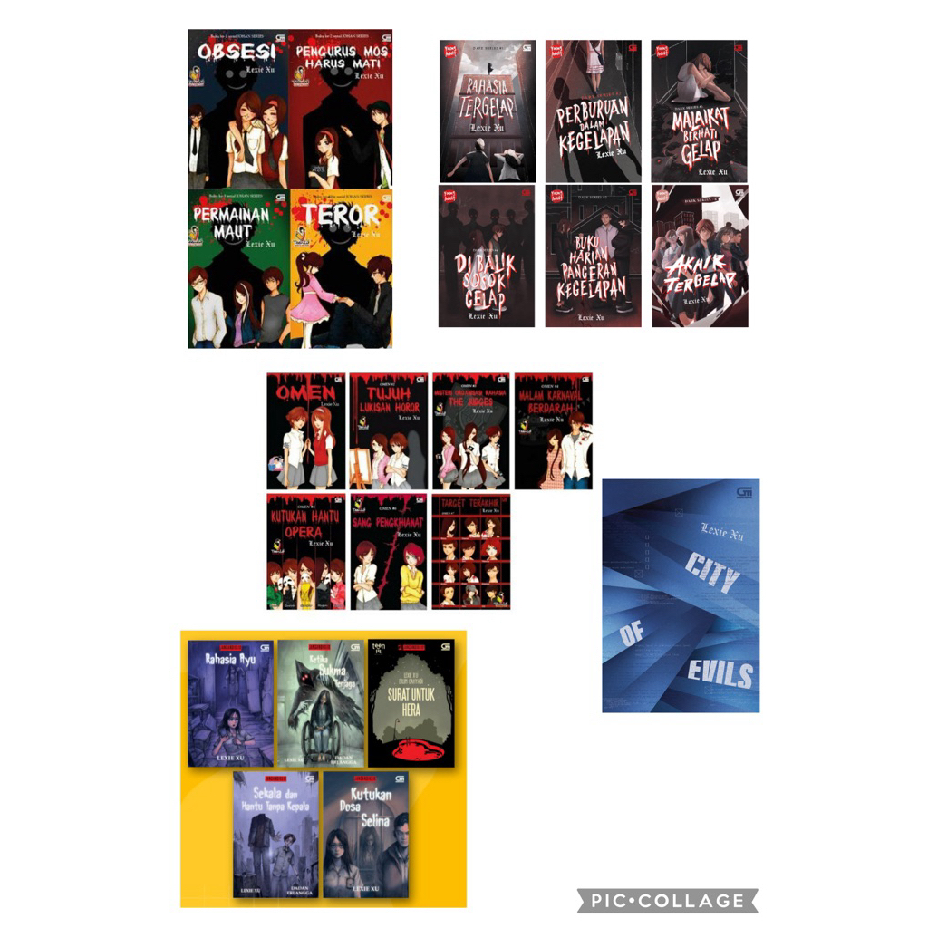 ORIGINAL GRAMEDIA Novel Misteri / thriller LEXIE XU Dark Series / teenlit horor / omen / johan serie