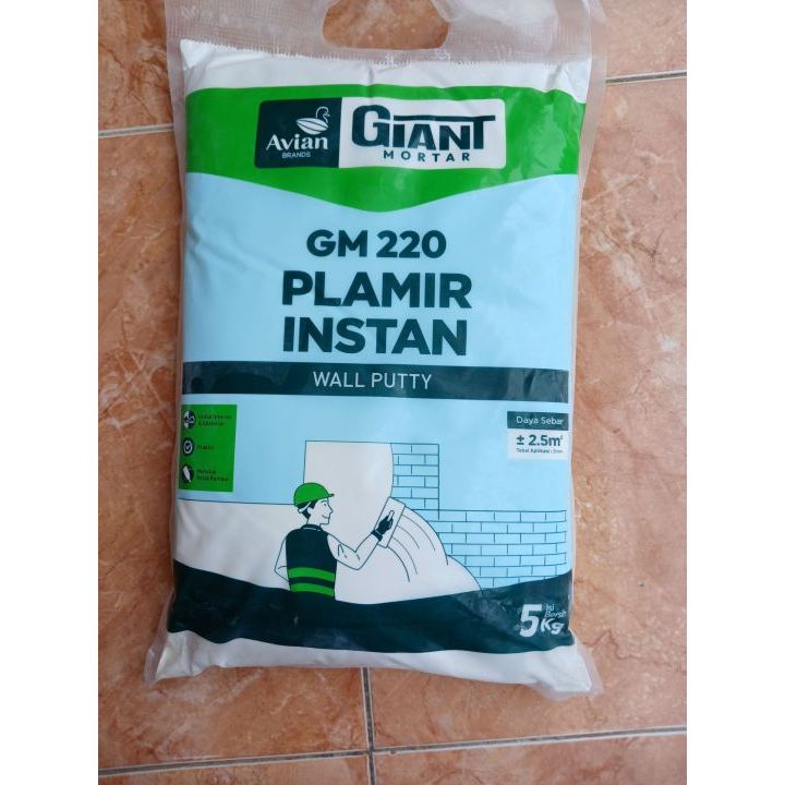 Avian Giant Mortar GM 220 Semen Plamir Instan 5kg Ready Bandung
