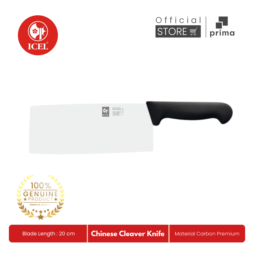 Icel Chinese Cleaver Knife 20 cm, 300 gr | Pisau Pencacah Tulang
