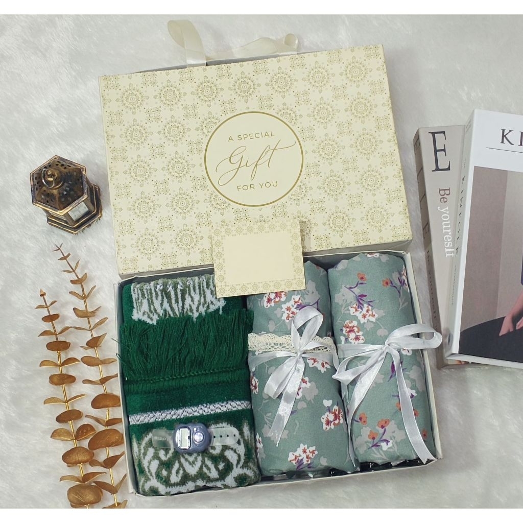 Hamper Hantaran Mukena Motif Dewasa Sejadah Turkey Free Tasbih Digital Idul Fitri Lebaran