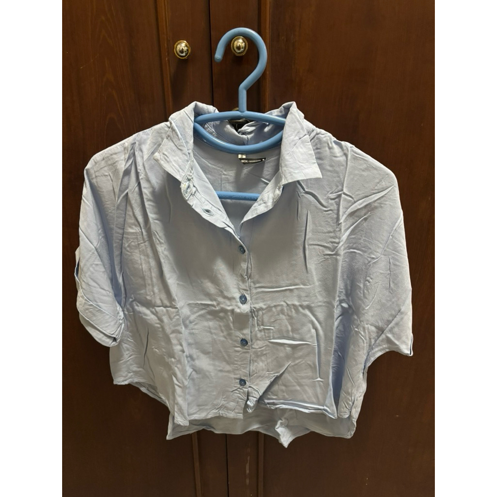 Like New Kemeja Lengan Pendek Wanita by Colorbox Baby blue