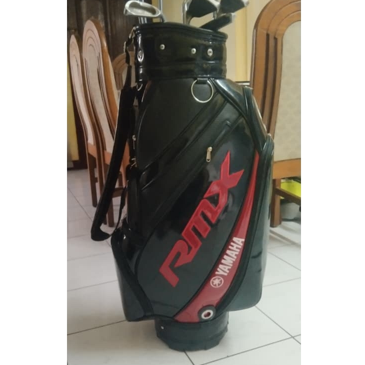 Tas Golf Yamaha RMX Custom,  Cart Bag Golf Black Synthetic Leather
