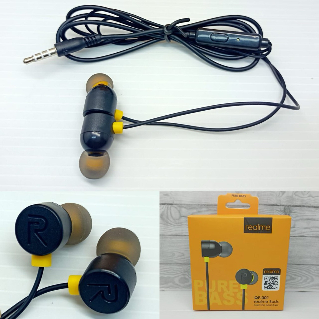 PROMO  HEADSET HANDSFREE HF MAGNET REALME BUDS TA -10 REALME 3 REALME 5 ALL TYPE HP ORIGINAL OEM