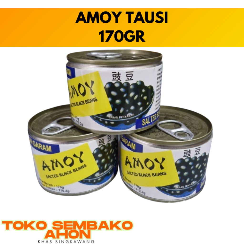 IKPS SALTED BLACK BEANS AMOY TAUSI 170GR / Kacang Hitam Asin Tausi / Tausi Hitam IKPS / Amoy Black B