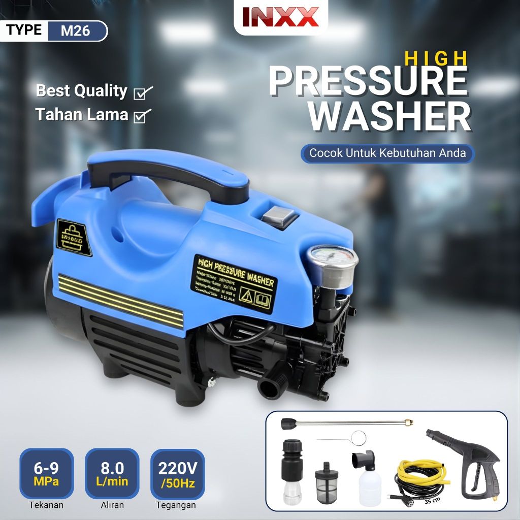 INXX MINIKO Alat Steam Cuci Motor Mobil  Dan AC Jet cleaner M26 Jet Steam Listrik Daya Semprot Kenca