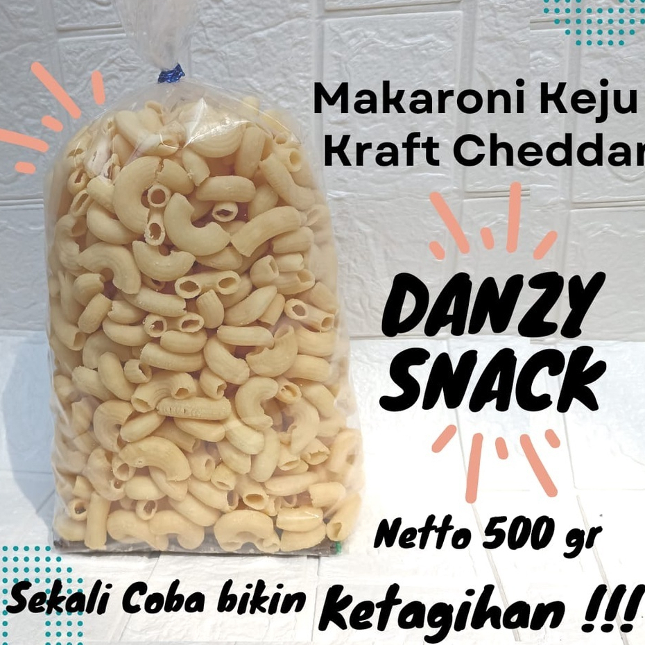 Makaroni Keju Kraft Cheddar Premium Gluten Free Purbalingga Kemasan 500 Gram Renyah dan Gurih