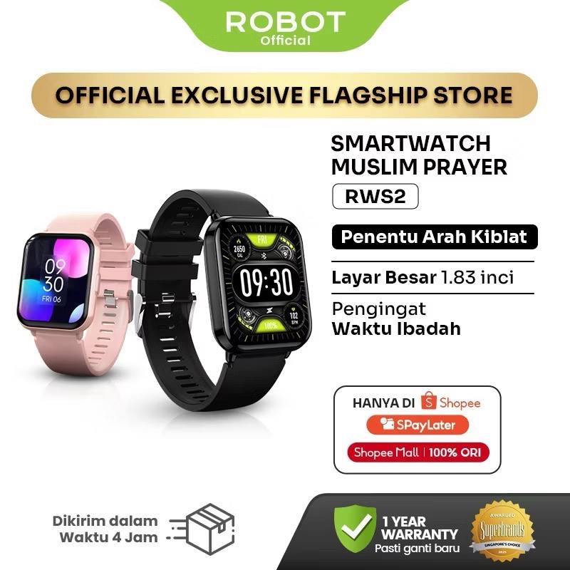 Robot RWS2 Smartwatch Pink 1.83" 5-10 Hari Baterai