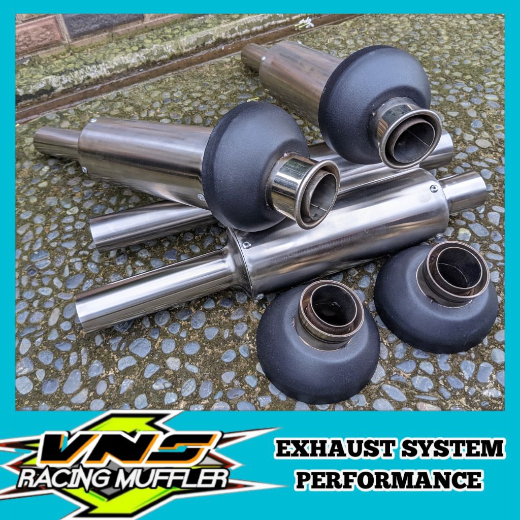 knalpot kondoman full set moncong knochi in38mm, 45mm , out38mm , 45mm, 50mm.panjang 40cm