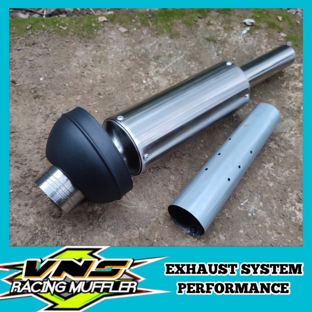 knalpot kondoman full set moncong KOU in38mm, 45mm , out38mm , 45mm, 50mm.panjang 40cm