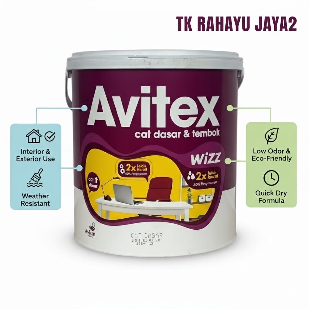 Cat Alkali / Cat Dasar Tembok Avitex Wizz 5kg