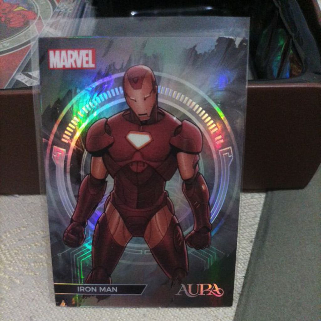 Kartu Upper Deck Marvel AUP IRON MAN #2 HOLO REFRACTOR