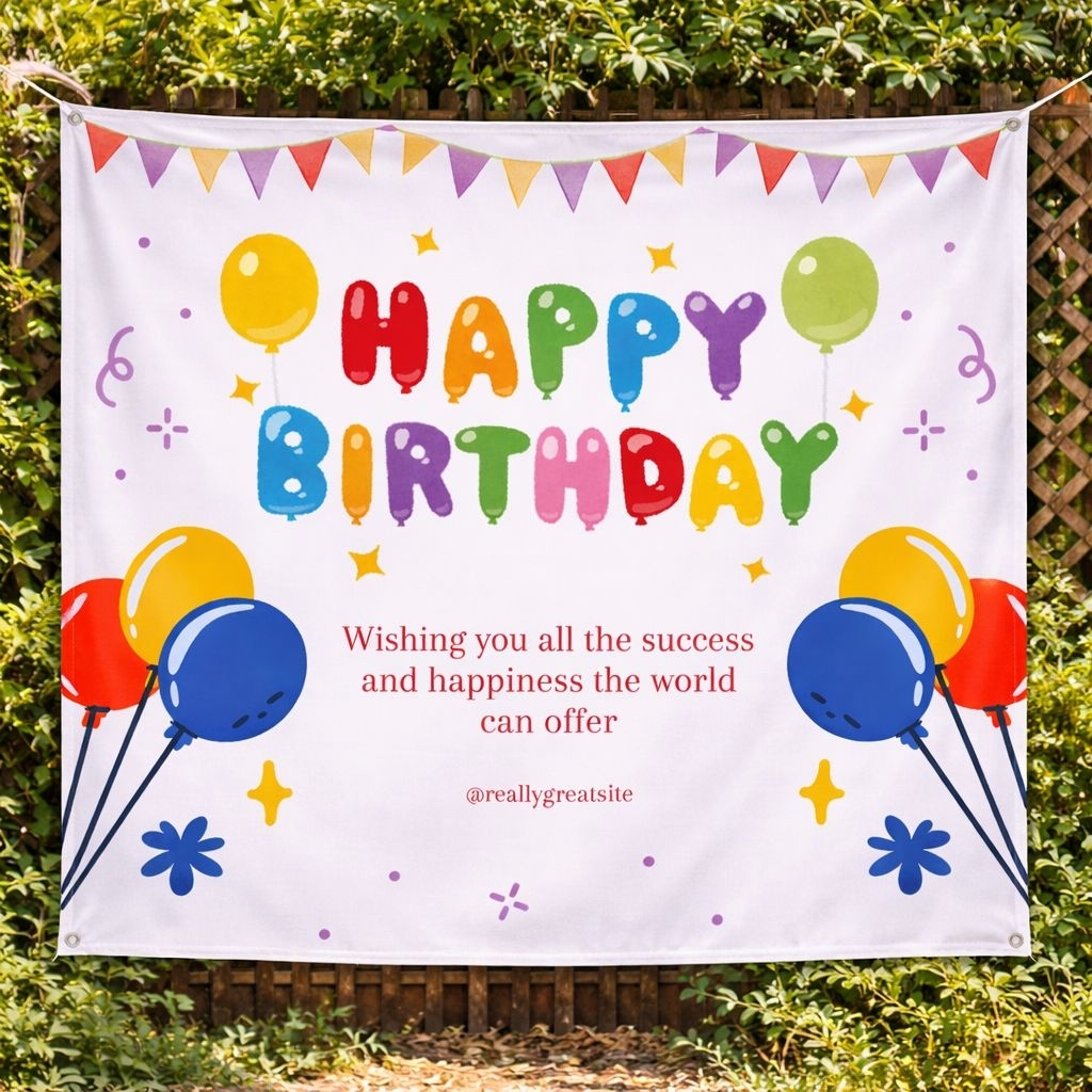 BACKGROUND BANNER ULANG TAHUN ANAK