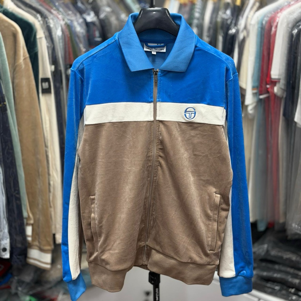 Tracktop Sergio Tacchini Lazaro Taupe Grey  Brand New Without Tags 100% Original  Size : S ( 68 X 52