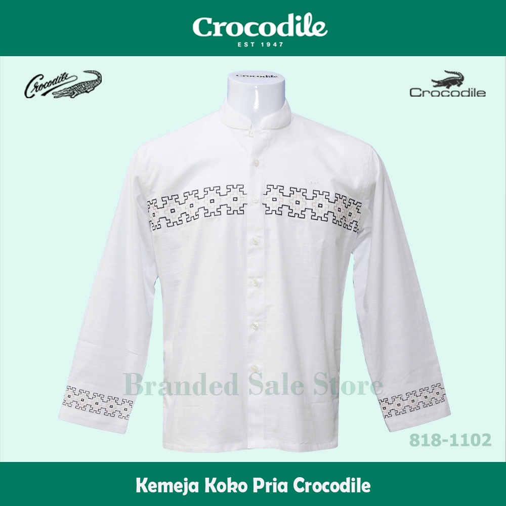 Baju Koko Crocodile / Kemeja Muslim Pria Modern Lengan Panjang Crocodile 818-1102-03