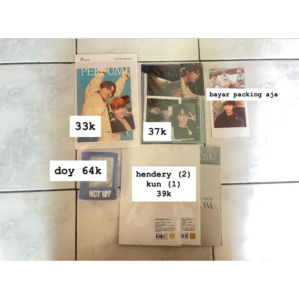 pc merch md nct 127 jungwoo wayv kun hendery ten