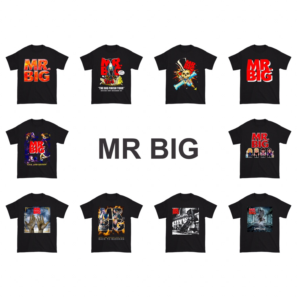 Kaos Mr Big Band Music | Baju Mr Big Band Musik | T-Shirt Vintage Band | Kaos Pria dan Wanita