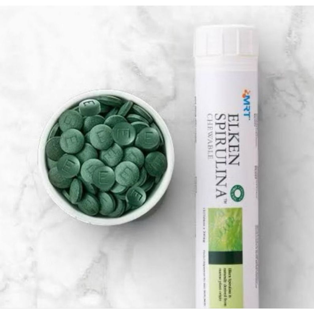 Elken MRT spirulina travel pack 150 tablet /Antioksidan Alami/ 100% bahan alami /tinggi protein
