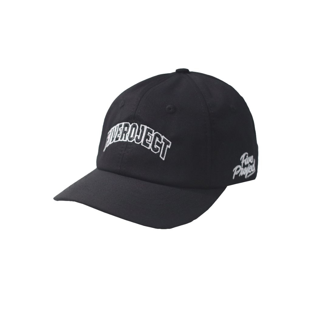 FiveProject Topi Polo Caps Detail Black Visor Pendek