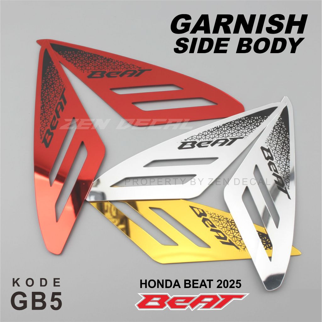 Garnish Side Body Honda Beat 2025, garnish akriik beat 2026