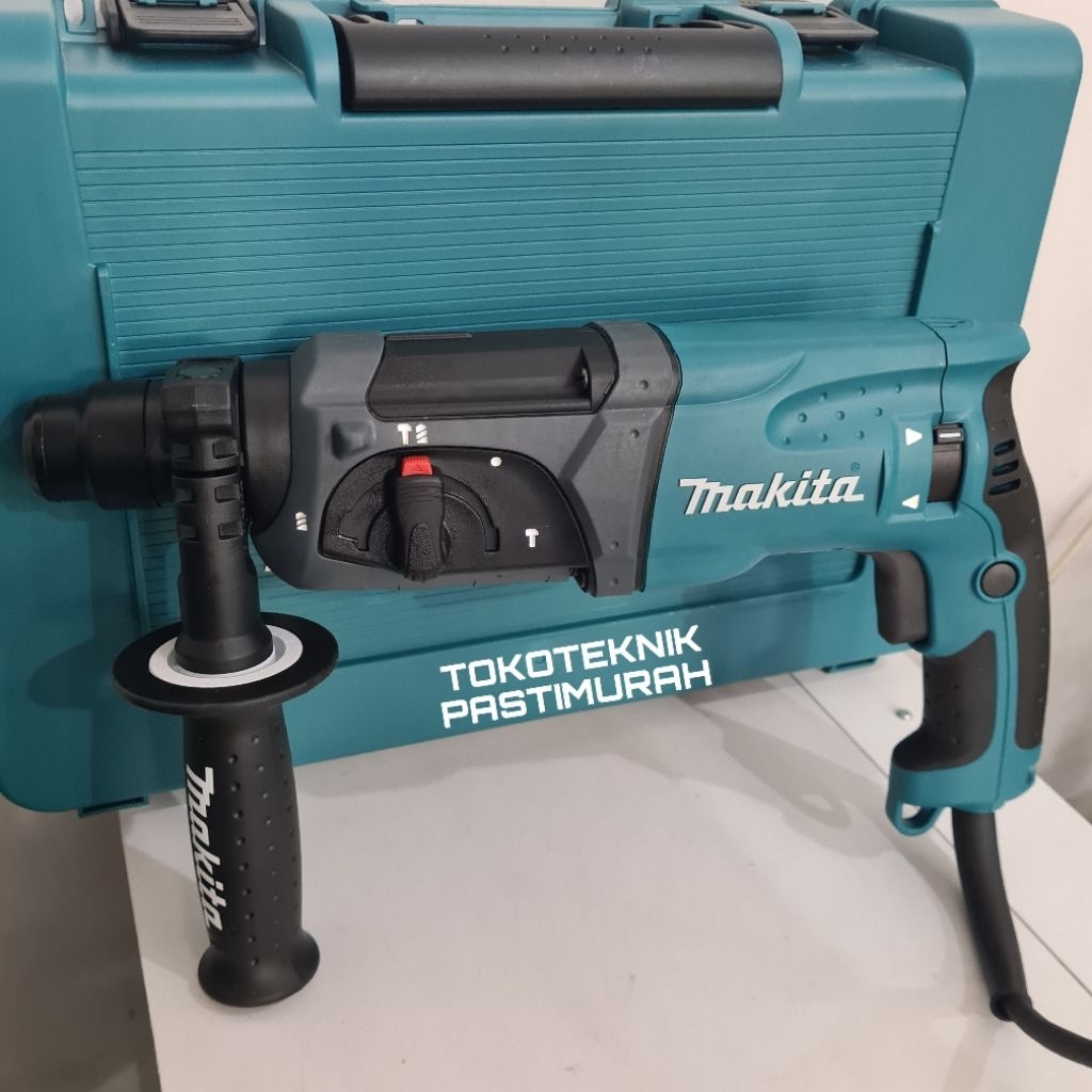 Mesin Bor Bobok Makita HR2470 Mesin Bor Rotary Hammer 3 Fungsi HR 2470 Mesin Bobok Beton Impact Impe