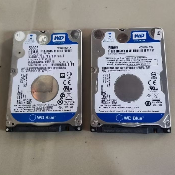 Hardis Hardisk Laptop Slim 1tb 500gb 320gb 250gb Second Tested Hdsentinel 100% Bergaransi Hdd Intern