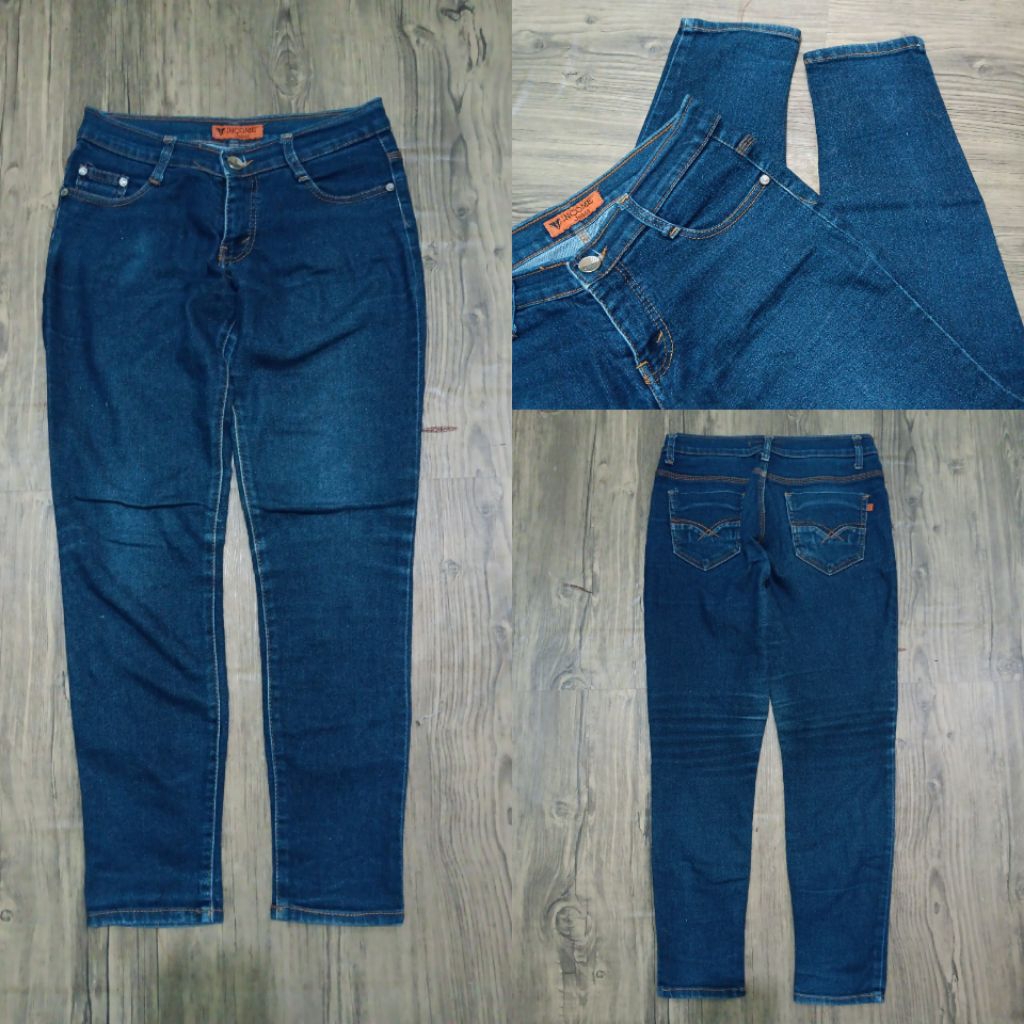 INCOME JEANS WASHED DENIM BLUE