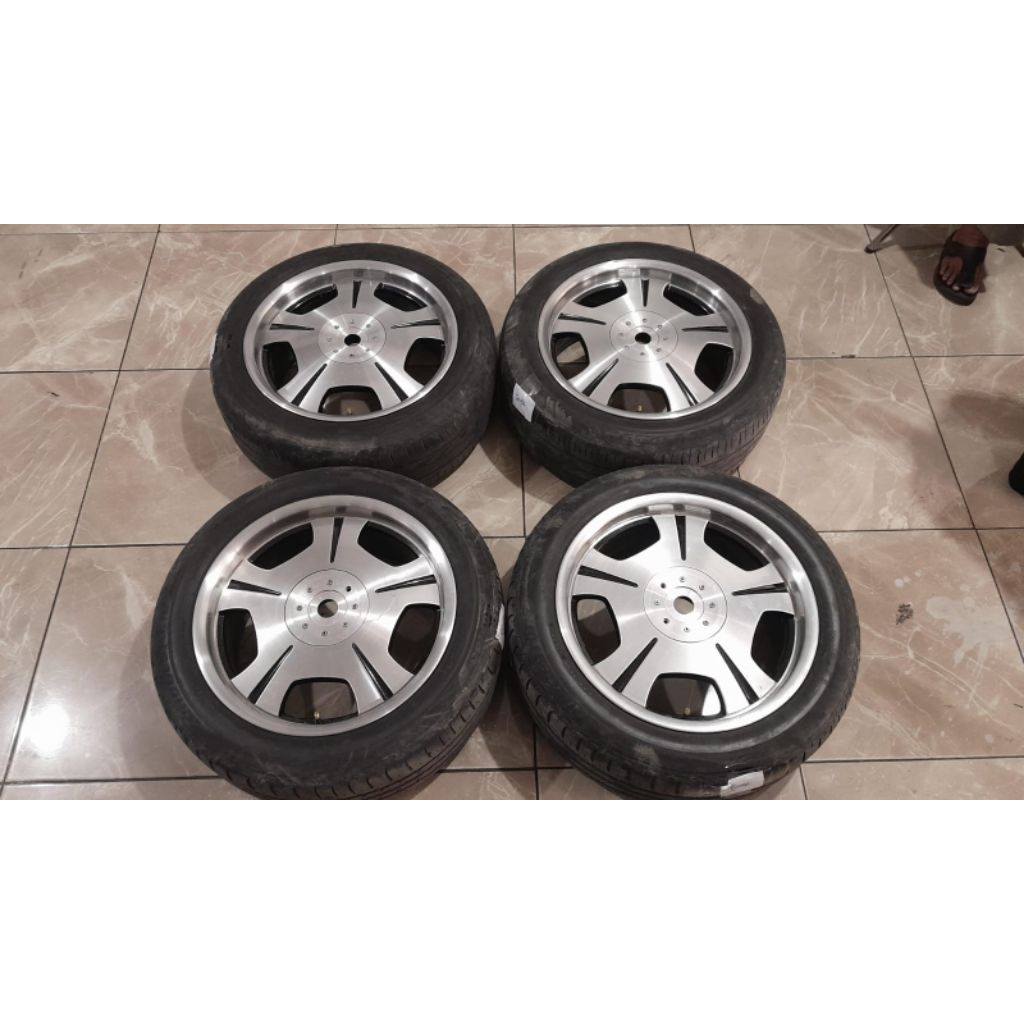 Velg bekas mobil euroline ring 17 lebar 7.5 baut 8x100/114.3 velg only