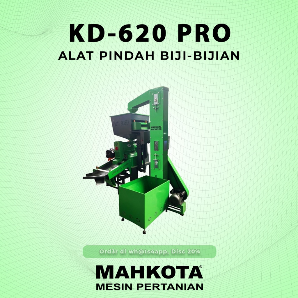 MAHKOTA NEW GILING PADI KAPASITAS BESAR KD-620 PRO INCLUDE ELEVATOR