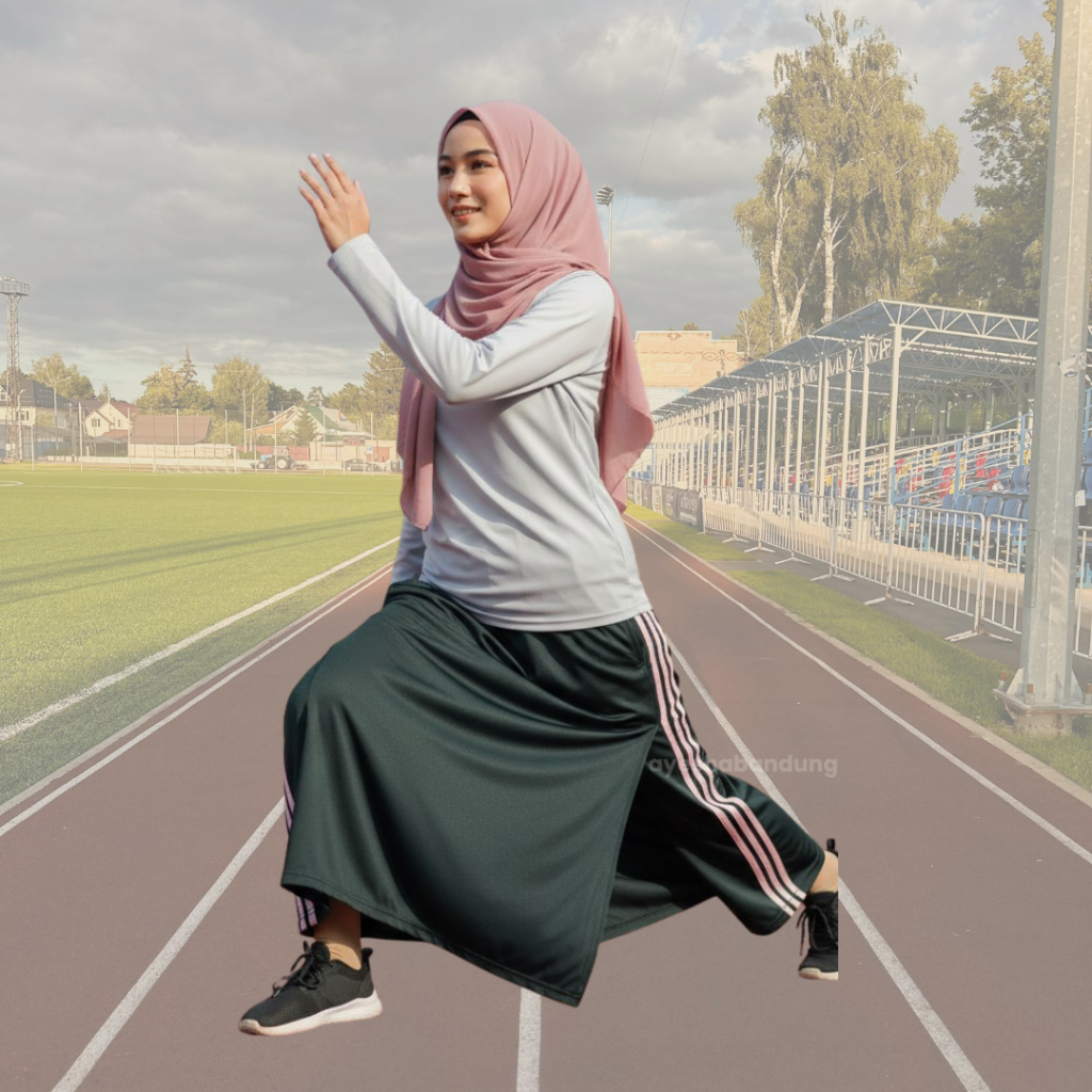 Rok Celana Muslimah Syari Sport | Celana Rok Olahraga Wanita