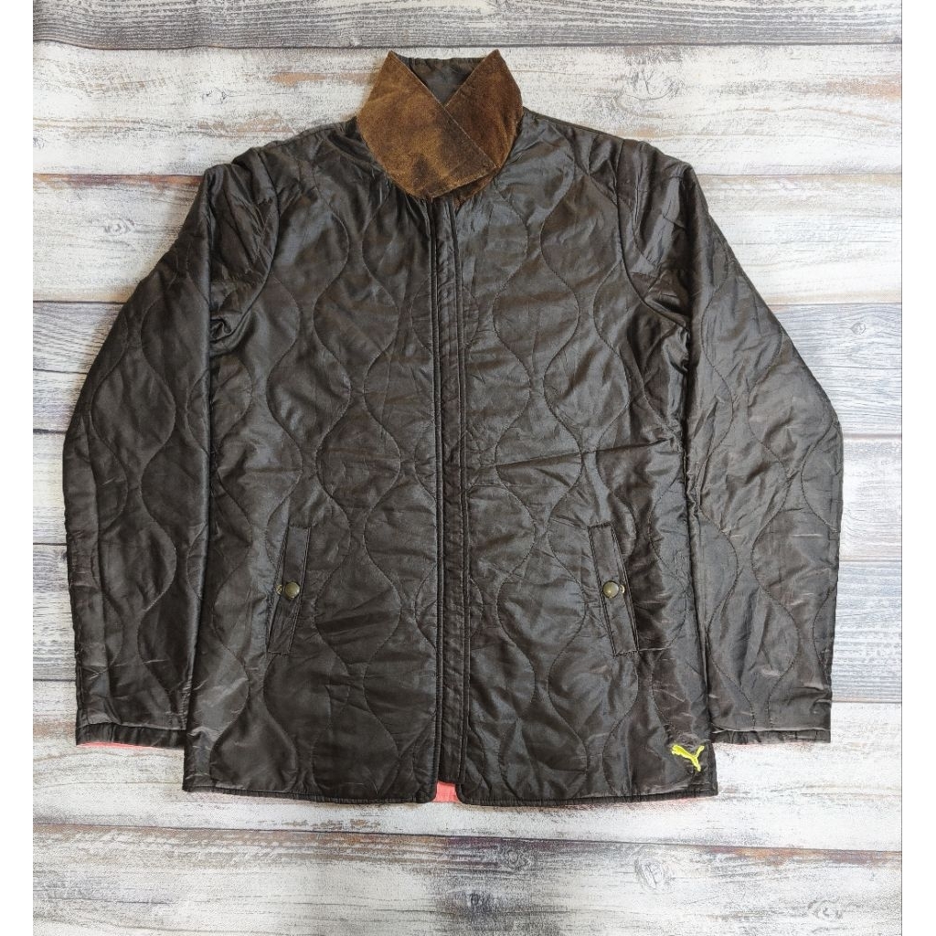 Jaket puma Reversible bolak balik Outdoor Windbreaker Hiking Sport Motoran Branded