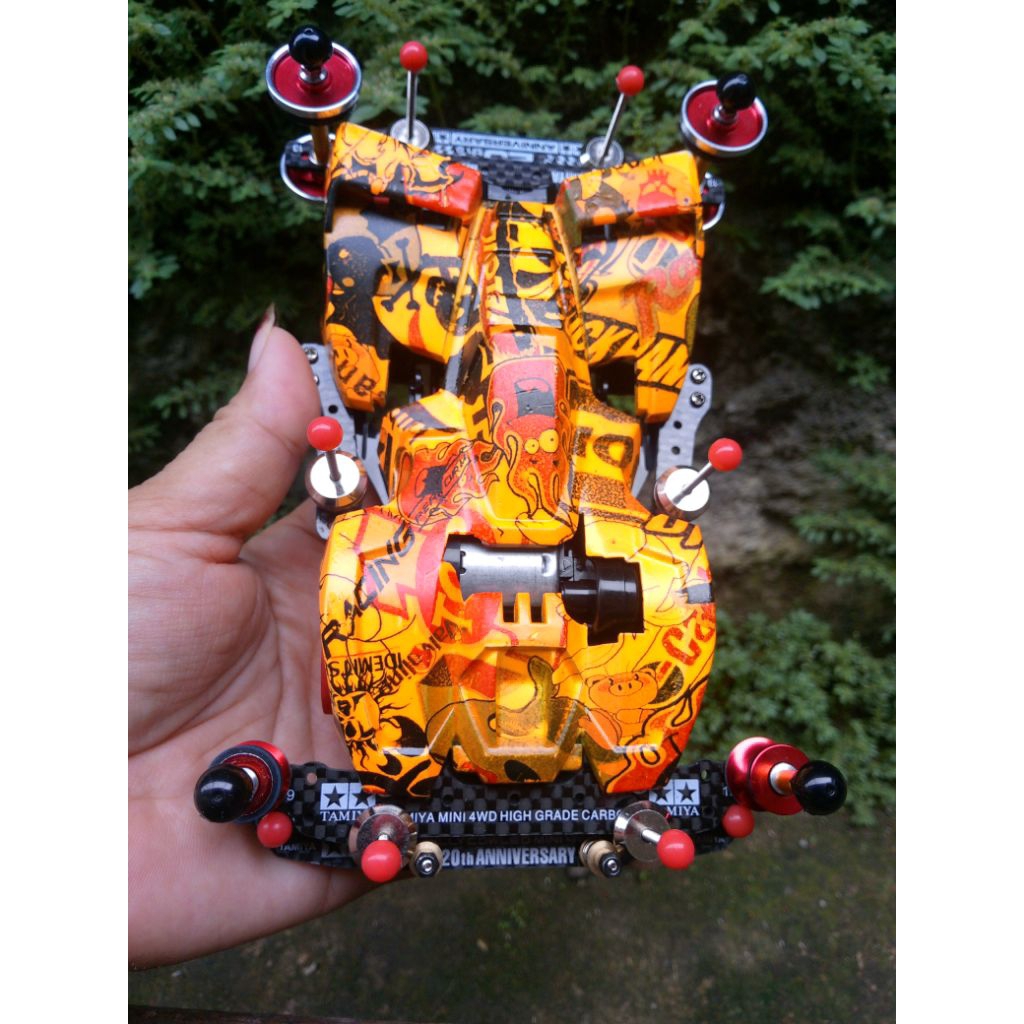 REPLIKA TAMIYA STO BMAX.CHASIS FMA BAMPER FULL KARBON(BARANG READY SIAP KIRIM)