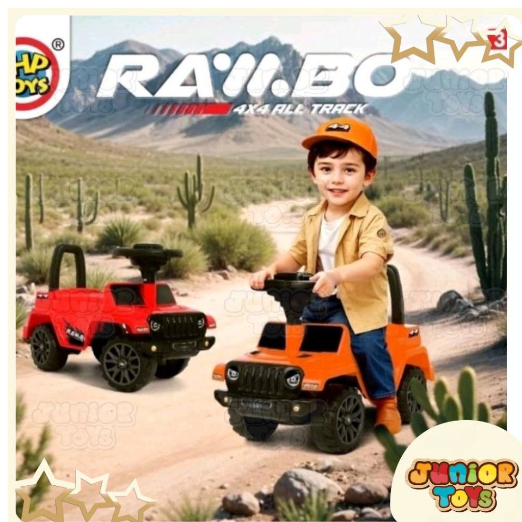 Mainan Mobil Jeep Anak Plastik Bisa Dinaiki Ride On Toys