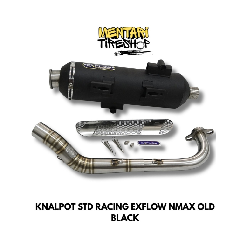 KNALPOT STD RACING BLACK EXFLOW NMAX OLD 2015-2018