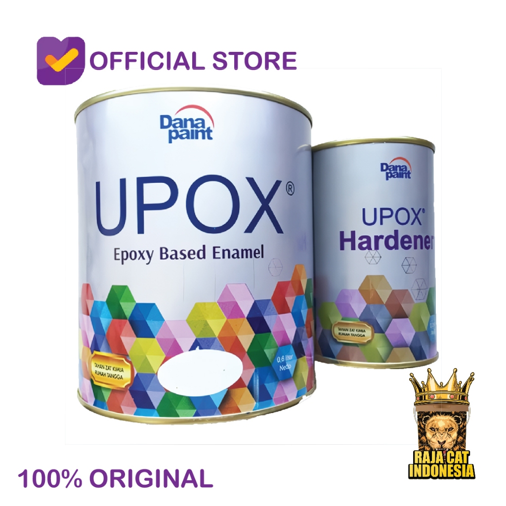 Cat Epoxy | UPOX Cat Keramik/Kamar Mandi/Cat Lantai/Cat Lapangan 1 L | Kemasan kaleng